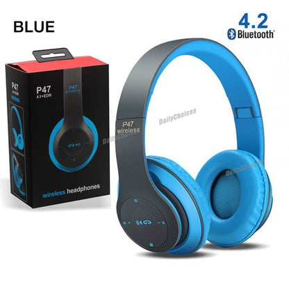 P47 Wireless Bluetooth Foldable Headphones