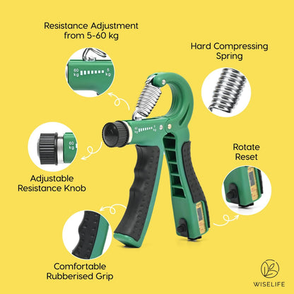 Non-Slip Hand Gripper 5–60KG Resistance