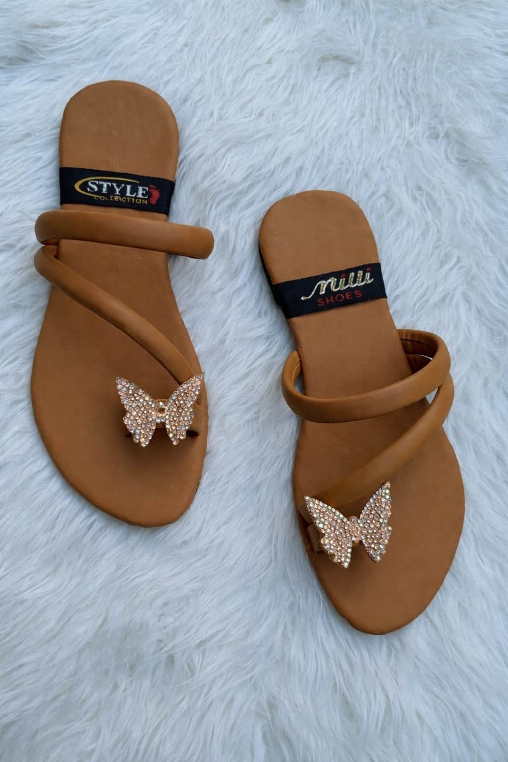 Omega Deals Women’s Soft Genuine Leather Embroidered Flat Slippers with Beads – Casual Summer Wear, Multi-Color
